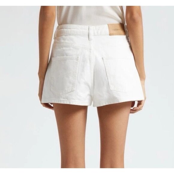 Farm Rio Scalloped Shorts Crochet Detail Cotton Size 27 New with tag - Picture 3 of 6